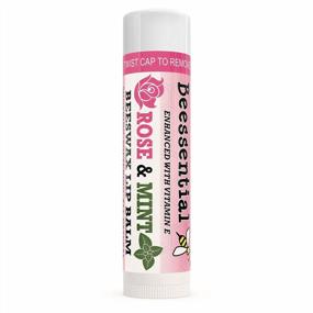 img 3 attached to Organic Lip Balm Trio, Soothing Rose Mint Blend, Ideal For Dry & Chapped Lips, Suitable For All Ages, Enriched With Moisturizing Beeswax, Coconut, Shea & Cupuacu Butter