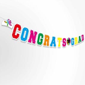 img 4 attached to 2022 Colorful Letters Graduation Banner - Congrats Graduation Banner For Any Grade Level - Graduation Party Supplies And Decorations