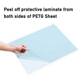 img 3 attached to 10-Pack Of Clear PET Sheets - 11" X 14" X 0.04" - Lightweight And Shatterproof Acrylic Panels For Affordable Glass Alternatives, Ideal For Poster Frames, Counter And Pet Barriers