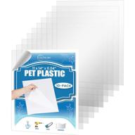 10-pack of clear pet sheets - 11" x 14" x 0.04" - lightweight and shatterproof acrylic panels for affordable glass alternatives, ideal for poster frames, counter and pet barriers логотип