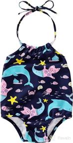 img 4 attached to Mini Honey Pineapple Backless Beachwear Apparel & Accessories Baby Boys better for Clothing