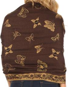 img 3 attached to Sakkas 16126 Patterned Colored Pashmina Women's Accessories : Scarves & Wraps