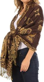 img 2 attached to Sakkas 16126 Patterned Colored Pashmina Women's Accessories : Scarves & Wraps