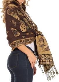 img 1 attached to Sakkas 16126 Patterned Colored Pashmina Women's Accessories : Scarves & Wraps