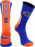 tck university of florida gators perimeter crew socks - show your team spirit! logo