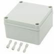 zulkit junction box abs plastic dustproof waterproof ip67 junction boxes universal electrical project enclosure durable diy electronic project box grey 4.92 x 4.92 x 2.95 inch (125 x 125 x 75 mm) logo