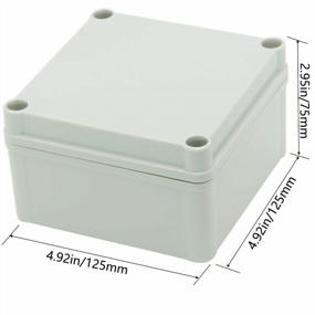 img 3 attached to Zulkit Junction Box ABS Plastic Dustproof Waterproof IP67 Junction Boxes Universal Electrical Project Enclosure Durable DIY Electronic Project Box Grey 4.92 X 4.92 X 2.95 Inch (125 X 125 X 75 Mm)