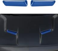 voodonala for challenger hood air conditioner air outlet trim for 2015-2022 dodge challenger logo