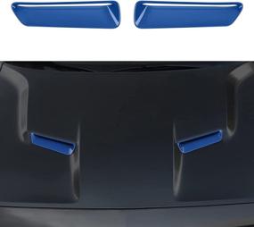 img 4 attached to Voodonala For Challenger Hood Air Conditioner Air Outlet Trim For 2015-2022 Dodge Challenger