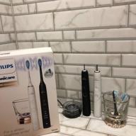 img 2 attached to Audio toothbrush Philips Sonicare DiamondClean 9000 HX9914/57, black/white review by Agata Burzyska