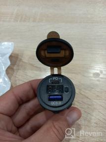 img 5 attached to Autofat/ USB connector in auto mortise 12v-24v / fast charging/ Socket in auto / 1usb type-c QC3.0 voltmeter, lighter plug