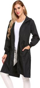 img 2 attached to 🌧️ ELESOL Women's Waterproof Lightweight Hooded Raincoat: Essential Outerwear for Coats, Jackets & Vests Collection