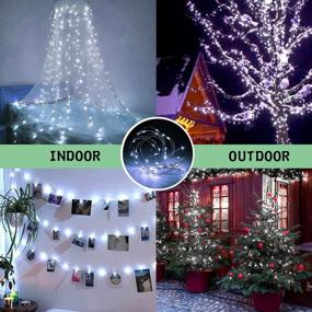 img 2 attached to Super Durable Solar String Lights For Outdoor, Waterproof 8 Modes Fairy Lights In Cool White Color - Perfect For Christmas, Parties, And Holidays - BHCLIGHT Solar Lights Upgrade