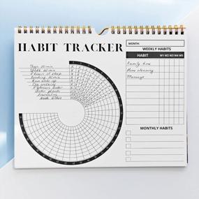 img 1 attached to Motivational Lamare Habit Tracker Calendar With Spiral Binding - Daily Habit Journal And Goal Board - Goal Setting Journal For Productivity And Workouts - Inspirational Tool For Successful Habits