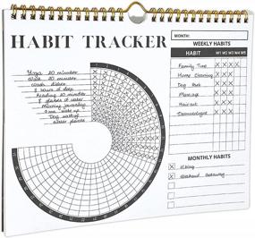 img 4 attached to Motivational Lamare Habit Tracker Calendar With Spiral Binding - Daily Habit Journal And Goal Board - Goal Setting Journal For Productivity And Workouts - Inspirational Tool For Successful Habits