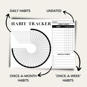 img 2 attached to Motivational Lamare Habit Tracker Calendar With Spiral Binding - Daily Habit Journal And Goal Board - Goal Setting Journal For Productivity And Workouts - Inspirational Tool For Successful Habits