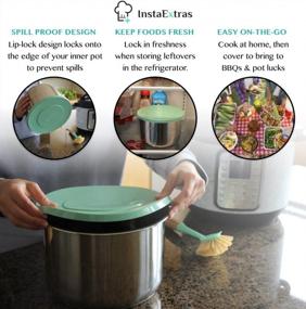 img 1 attached to Sealing Silicone Lid For 6 Quart Instant Pot - Fits Multiple Models - Perfect Pressure Cooker Accessory