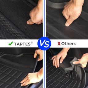 img 3 attached to 🔝 TAPTES 2022 Upgrade Trunk Mat for Tesla Model 3: Premium All-Weather Cargo Rear Liner - Compatible with Model 3 2017-2022