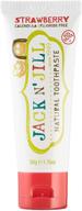 🍓 jack jill strawberry natural toothpaste: optimal oral care and freshness logo