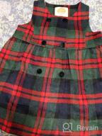 img 1 attached to Mud Kingdom Plaid Sleeveless Loose Fit Faux Wool Holiday Girls Dresses review by Wayne Goff