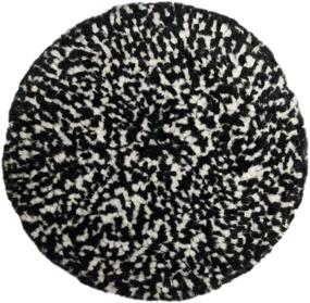 img 1 attached to 🧤 Presta 9" Black and White Wool Compounding Pad - Heavy Cut for Removing All Grits of Sanding Scratches (890146)