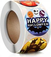 spooky fun with dongpong halloween stickers: 500pcs treat bag decorations for kids and adults logo