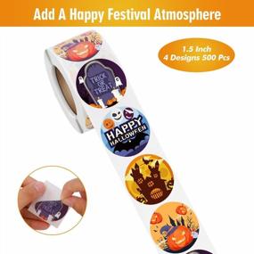 img 2 attached to Spooky Fun With Dongpong Halloween Stickers: 500Pcs Treat Bag Decorations For Kids And Adults