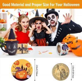 img 1 attached to Spooky Fun With Dongpong Halloween Stickers: 500Pcs Treat Bag Decorations For Kids And Adults