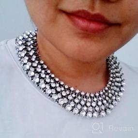 img 6 attached to Горячая серебряная модная ожерелье с ринестонами, вдохновленное британской принцессой Кейт Миддлтон и веселой Гранд Макушкой