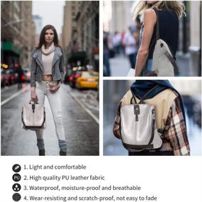 img 3 attached to Backpack Waterproof Anti Theft Lightweight Shoulder Women's Handbags & Wallets ~ Fashion Backpacks