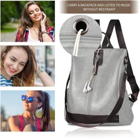 img 2 attached to Backpack Waterproof Anti Theft Lightweight Shoulder Women's Handbags & Wallets ~ Fashion Backpacks