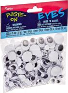 darice 200-piece assorted round eyes pack - black and white varieties logo