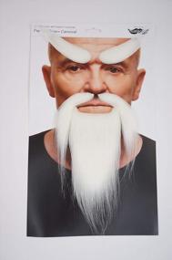 img 1 attached to Transform Your Look With Self-Adhesive Novelty Shaolin Monk Facial Hair