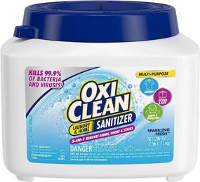 img 3 attached to 2.5 Lb OxiClean Powder Sanitizer For Laundry, Fabric, And Home - Enhance Your Cleaning Routine