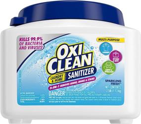 img 4 attached to 2.5 Lb OxiClean Powder Sanitizer For Laundry, Fabric, And Home - Enhance Your Cleaning Routine