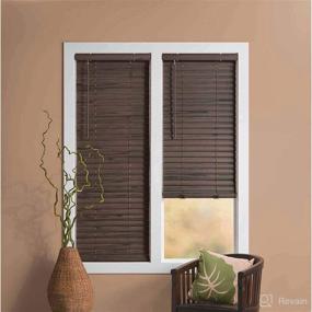 img 1 attached to 🪟 PowerSellerUSA Achim Home Furnishing Cordless GII Luna 2-Inch Slat Mahogany Venetian Blinds - 29x64 size