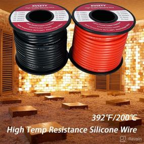 img 1 attached to 🔌 KVIZTY 16 Gauge Silicone Wire - 100ft Flexible Red and Black Automotive Wire - High Temp, 252-Strand 16AWG Copper Conductor