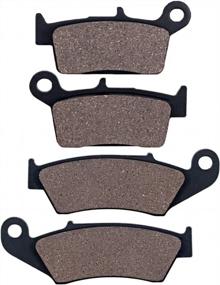 img 4 attached to Cyleto Brake Pads Set For Suzuki DR-Z 400, DRZ400, And DR-Z400SM 2000-2009 & 2005-2009 Front And Rear