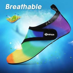 img 2 attached to Kids Water Shoes Boys Girls Quick Dry Aqua Socks Beach Swim Outdoor Sports