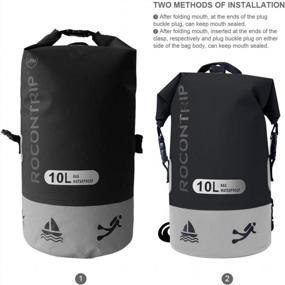 img 1 attached to Conquer Wet Adventures With ROCONTRIP Waterproof Dry Bags: 10L, 25L, And 40L Options For Kayaking, Beach, Rafting, And More!
