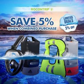 img 3 attached to Conquer Wet Adventures With ROCONTRIP Waterproof Dry Bags: 10L, 25L, And 40L Options For Kayaking, Beach, Rafting, And More!