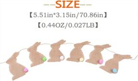 img 3 attached to Happy Easter Decorations - Rabbit & Carrot Bunting Garland Party Favors By Juxia