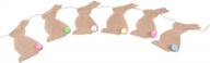 счастливые пасхальные украшения - гирлянда из кролика и моркови, сувениры для вечеринки от juxia логотип