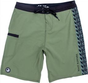 img 4 attached to Maui Rippers Men'S 21-Inch Board Shorts With 4-Way Stretch And Spacious Pockets For Swimming And Surfing