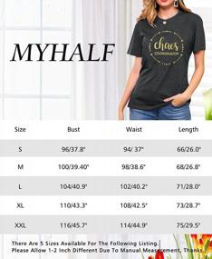img 1 attached to Chaos Coordinator T-Shirt For Women - Funny Preschool Teacher Shirt With Letter Print For Casual Wear