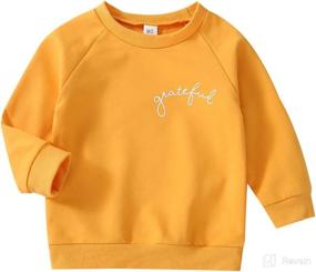 img 4 attached to 👶 Cute and Cozy: Infant Toddler Baby Girls Boys Mamas Girl Pullover Sweatshirt Top for Fall Outfits