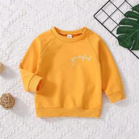 img 3 attached to 👶 Cute and Cozy: Infant Toddler Baby Girls Boys Mamas Girl Pullover Sweatshirt Top for Fall Outfits