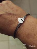 img 1 attached to VQYSKO Stainless Girls' Jewelry: Personalized Initial Engraved Bracelet review by Kristina Scott