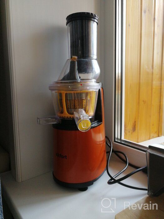 img 1 attached to Auger juicer Kitfort KT-1102-2, burgundy review by Dagmara Pijankowska ᠌