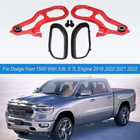 img 1 attached to JDMSPEED Heavy Duty Front Car Tow Hooks Set with Hardware, Red - Replacement for Dodge Ram 1500 DT (3.6L 5.7L Engine) 2019-2022 - Replaces OEM Parts: 82215268AB, 68272945AB